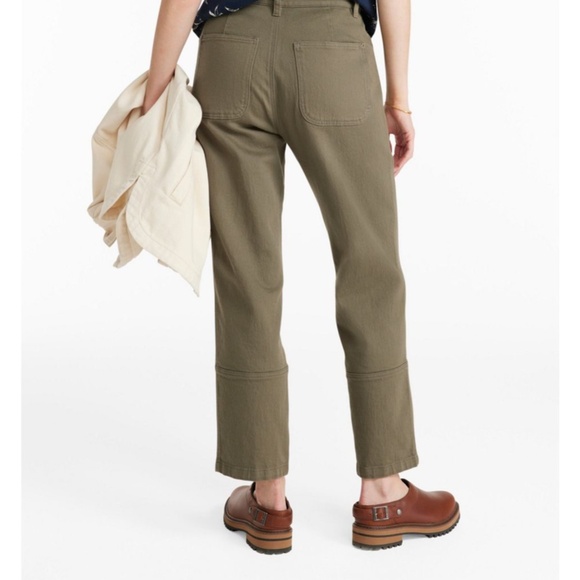 L.L. Bean Signature Washed Cotton Barrel Pants - Picture 2 of 8